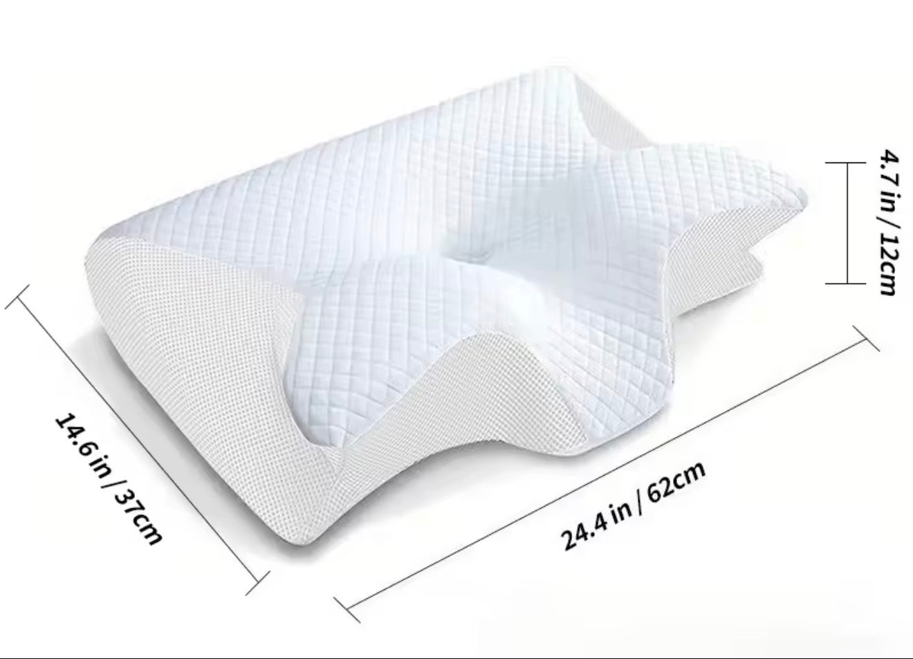 【新作・海外直送】低反発バタフライ枕｜頸椎サポート・ネックピロー・睡眠用・枕本体付き